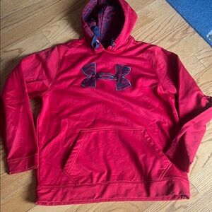 Under Armour Crimson Red Hoodie with Logo xl